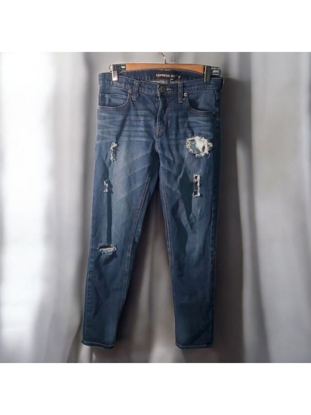 Express Jeans Womens Size 0 Blue Girlfriend Denim Jean‎